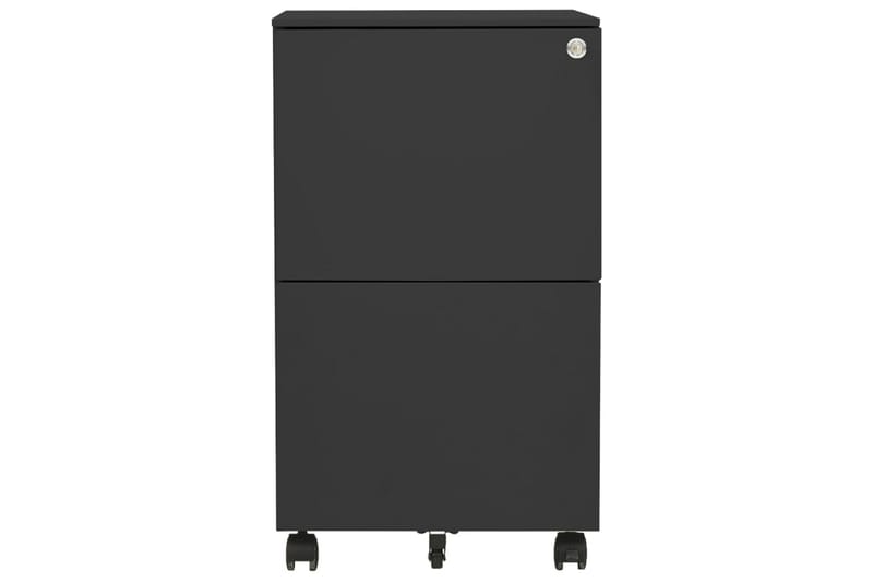 mobilt arkivskab 39x45x67 cm stål antracitgrå - Antracit - Opbevaring - Opbevaringsmøbler - Kommode - Arkivskabe