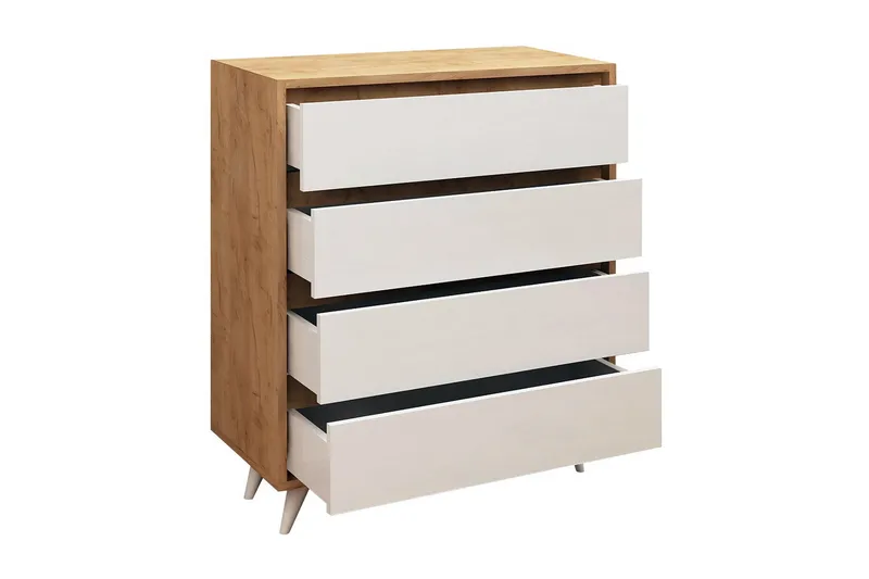 Mod design agentur - Træ / hvid - Opbevaring - Opbevaringsmøbler - Kommode - Entrékommode