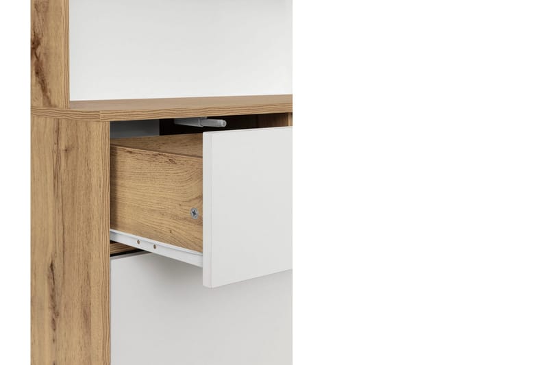 Mohak Kommode med Overskab - Hvid/Brun - Opbevaring - Opbevaringsmøbler - Kommode