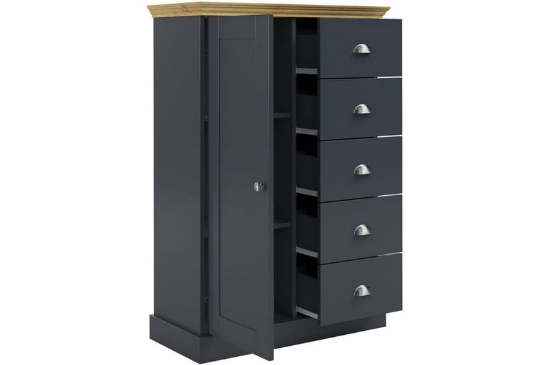 Kommode Motala 75x35x110 cm - 75x35x110 cm - Opbevaring - Opbevaringsmøbler - Kommode - Entrékommode