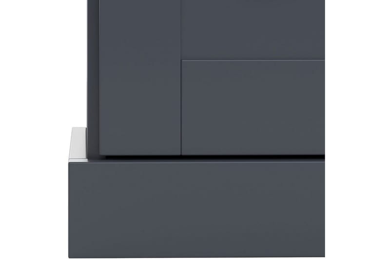 Kommode Motala 75x35x80 cm, Antracit/Eg - 75x35x80 cm, Antracit/Eg - Opbevaring - Opbevaringsmøbler - Kommode