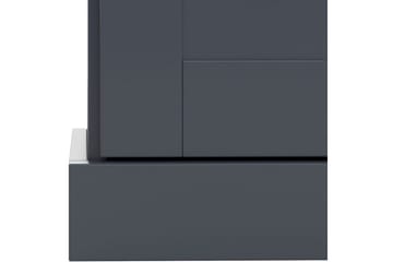 Kommode Motala 75x35x80 cm, Antracit/Eg - 75x35x80 cm, Antracit/Eg - Opbevaring - Opbevaringsmøbler - Kommode - Entrékommode