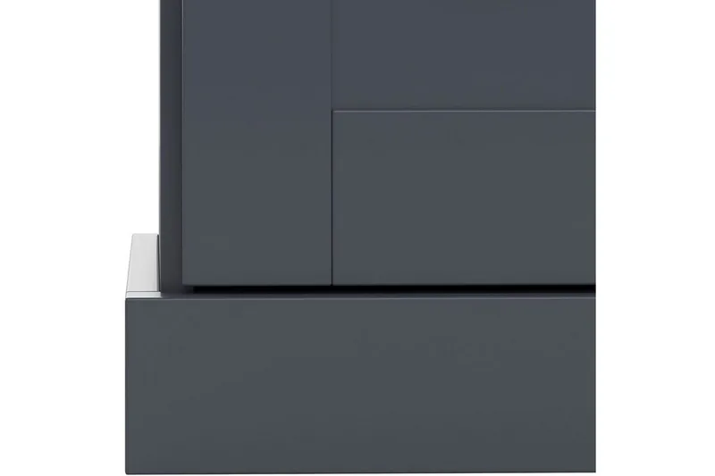 Kommode Motala 75x35x80 cm, Antracit/Eg - 75x35x80 cm, Antracit/Eg - Opbevaring - Opbevaringsmøbler - Kommode - Entrékommode