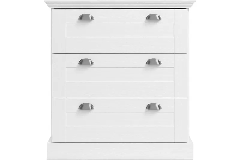 Kommode Motala 75x35x80 cm, Hvid - 75x35x80 cm, Hvid - Opbevaring - Opbevaringsmøbler - Kommode - Entrékommode