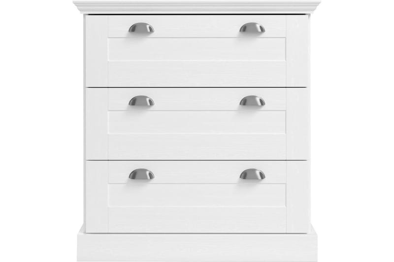 Kommode Motala 75x35x80 cm, Hvid - 75x35x80 cm, Hvid - Opbevaring - Opbevaringsmøbler - Kommode