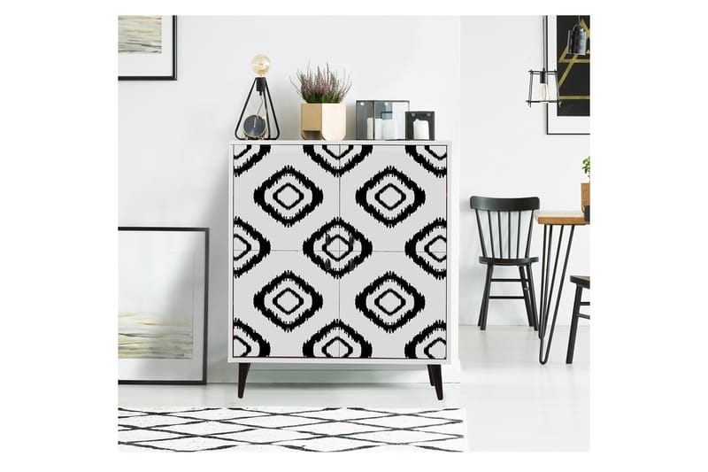 Multi Purpose Cabinet Hvid| Sort - Opbevaring - Opbevaringsmøbler - Kommode