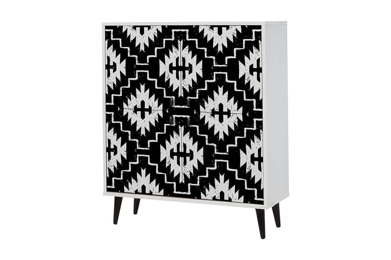 Multi Purpose Cabinet Hvid| Sort - Opbevaring - Opbevaringsmøbler - Kommode