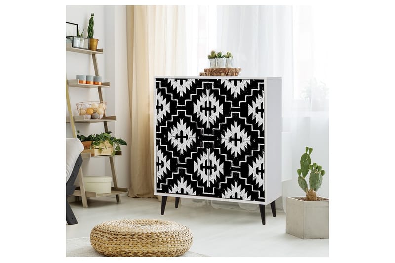 Multi Purpose Cabinet Hvid| Sort - Opbevaring - Opbevaringsmøbler - Kommode