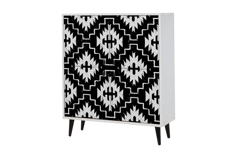 Multi Purpose Cabinet Hvid| Sort, undefined