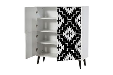 Multi Purpose Cabinet Hvid| Sort - Opbevaring - Opbevaringsmøbler - Kommode