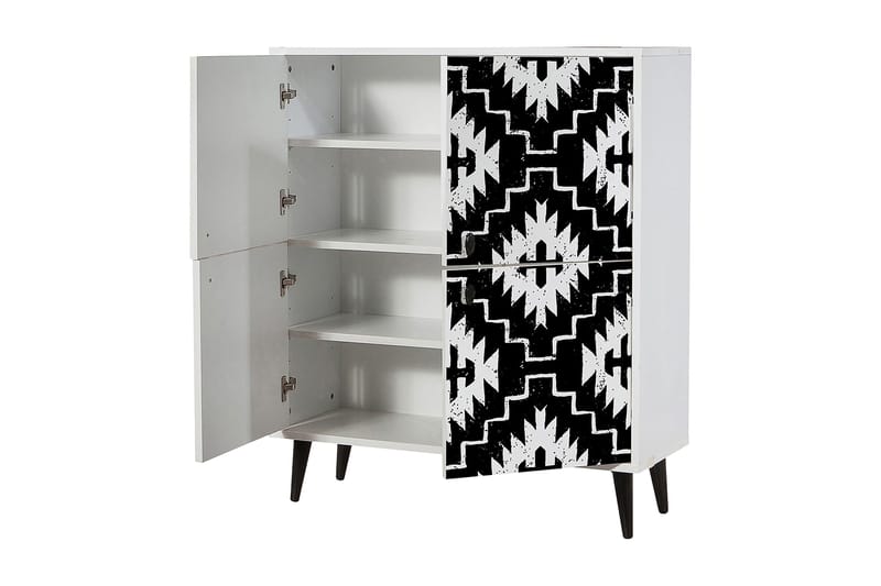Multi Purpose Cabinet Hvid| Sort - Opbevaring - Opbevaringsmøbler - Kommode