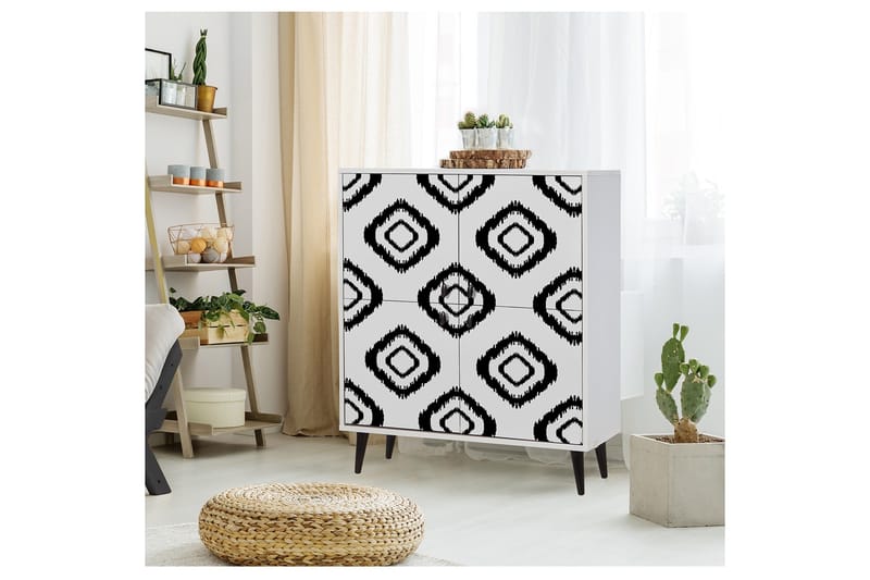 Multi Purpose Cabinet Hvid| Sort - Opbevaring - Opbevaringsmøbler - Kommode