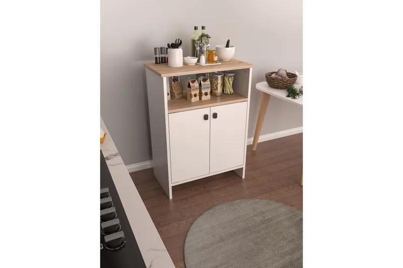 Multifunktionsskab Bær sonomo / hvid - Hvid - Opbevaring - Opbevaringsmøbler - Kommode - Entrékommode