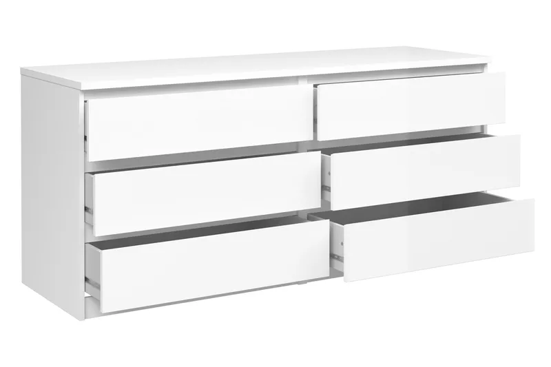 Naia Kommode 154 cm - Hvid/Højglans - Opbevaring - Opbevaringsmøbler - Kommode