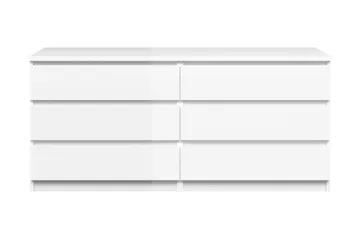 Naia Kommode 154 cm - Hvid/Højglans - Opbevaring - Opbevaringsmøbler - Kommode