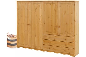 Naoki tv-skab 185 cm - Brun - Opbevaring - Tøjopbevaring - Garderobeskabe - Garderobeskab & klædeskab