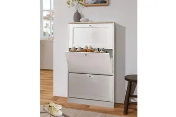 Naveen Skokasse 70x130 cm - hvid/Brun - Opbevaring - Skoopbevaring - Skokasse