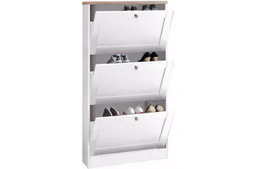 Naveen Skokasse 70x130 cm - hvid/Brun - Opbevaring - Skoopbevaring - Skokasse