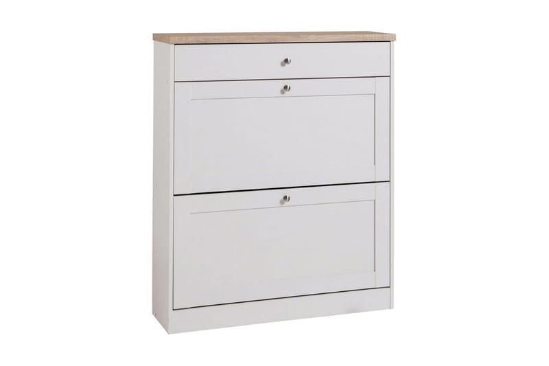 Naveen Skokasse 90 cm, hvid/Brun