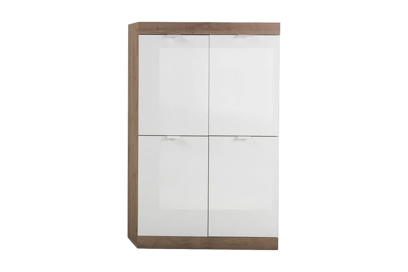Nicery Kommode 90 cm - Hvid/Brun - Opbevaring - Entréopbevaring