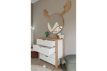 Nordhs Kommode 90 cm - Lysbrun/Hvid - Opbevaring - Opbevaringsmøbler - Kommode - Entrékommode