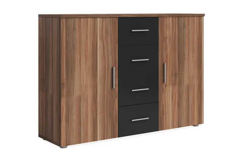 Nougan Kommode, Træ / sort