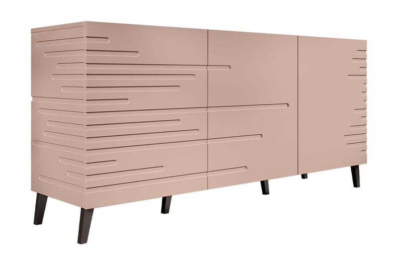 Novaj Kommode 40x155 cm - Lyserød/Sort - Opbevaring - Opbevaringsmøbler - Kommode - Entrékommode