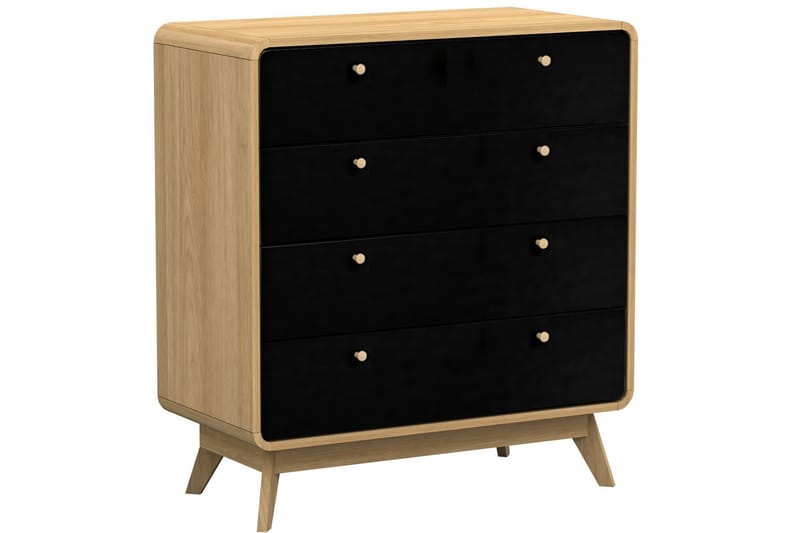 Olivet Kommode 80x39 cm - Natur/Sort - Opbevaring - Opbevaringsmøbler - Kommode - Entrékommode