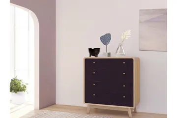 Olivet Kommode 80x39 cm - Natur/Sort - Opbevaring - Opbevaringsmøbler - Kommode - Entrékommode
