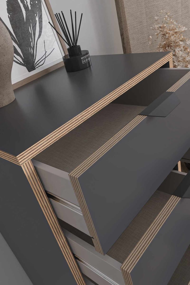 Olyros kommode 105 cm - Antracit - Opbevaring - Opbevaringsmøbler - Kommode - Entrékommode