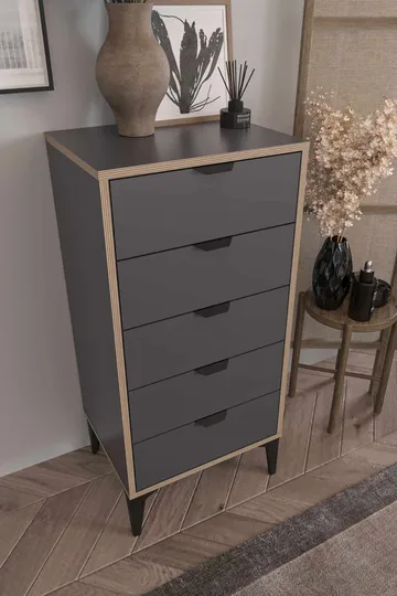 Olyros kommode 105 cm - Antracit - Opbevaring - Opbevaringsmøbler - Kommode - Entrékommode