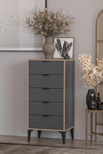 Olyros kommode 105 cm - Antracit - Opbevaring - Opbevaringsmøbler - Kommode - Entrékommode
