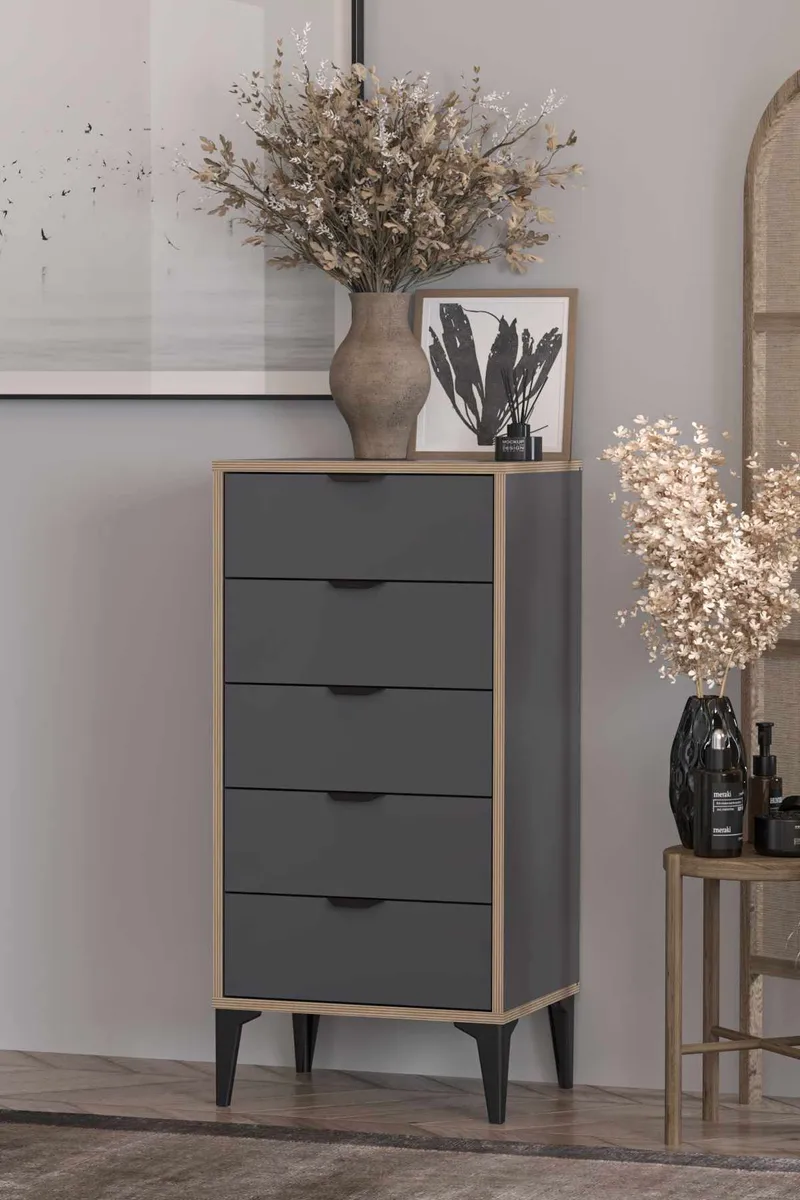 Olyros kommode 105 cm - Antracit - Opbevaring - Opbevaringsmøbler - Kommode - Entrékommode