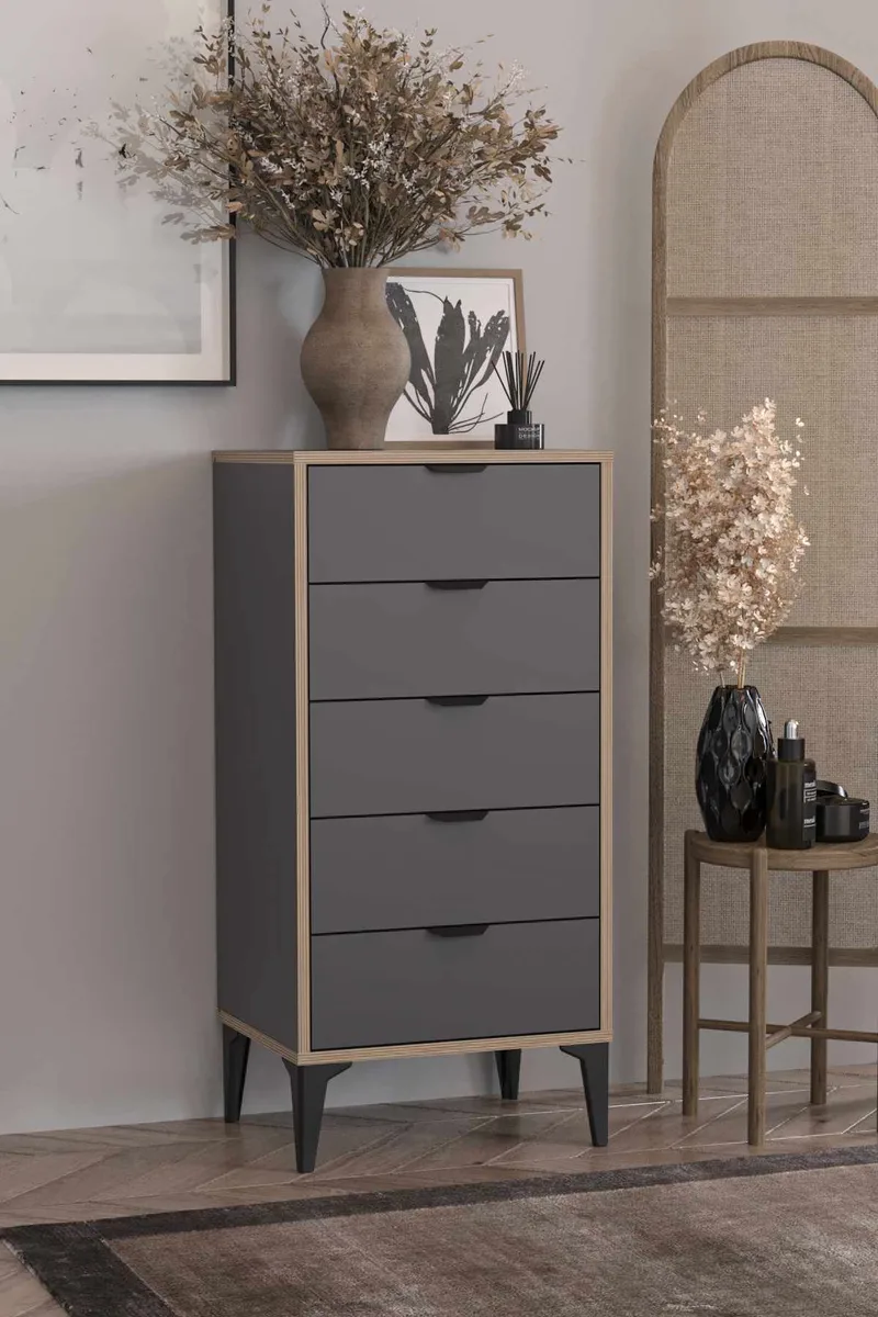 Olyros kommode 105 cm - Antracit - Opbevaring - Opbevaringsmøbler - Kommode - Entrékommode