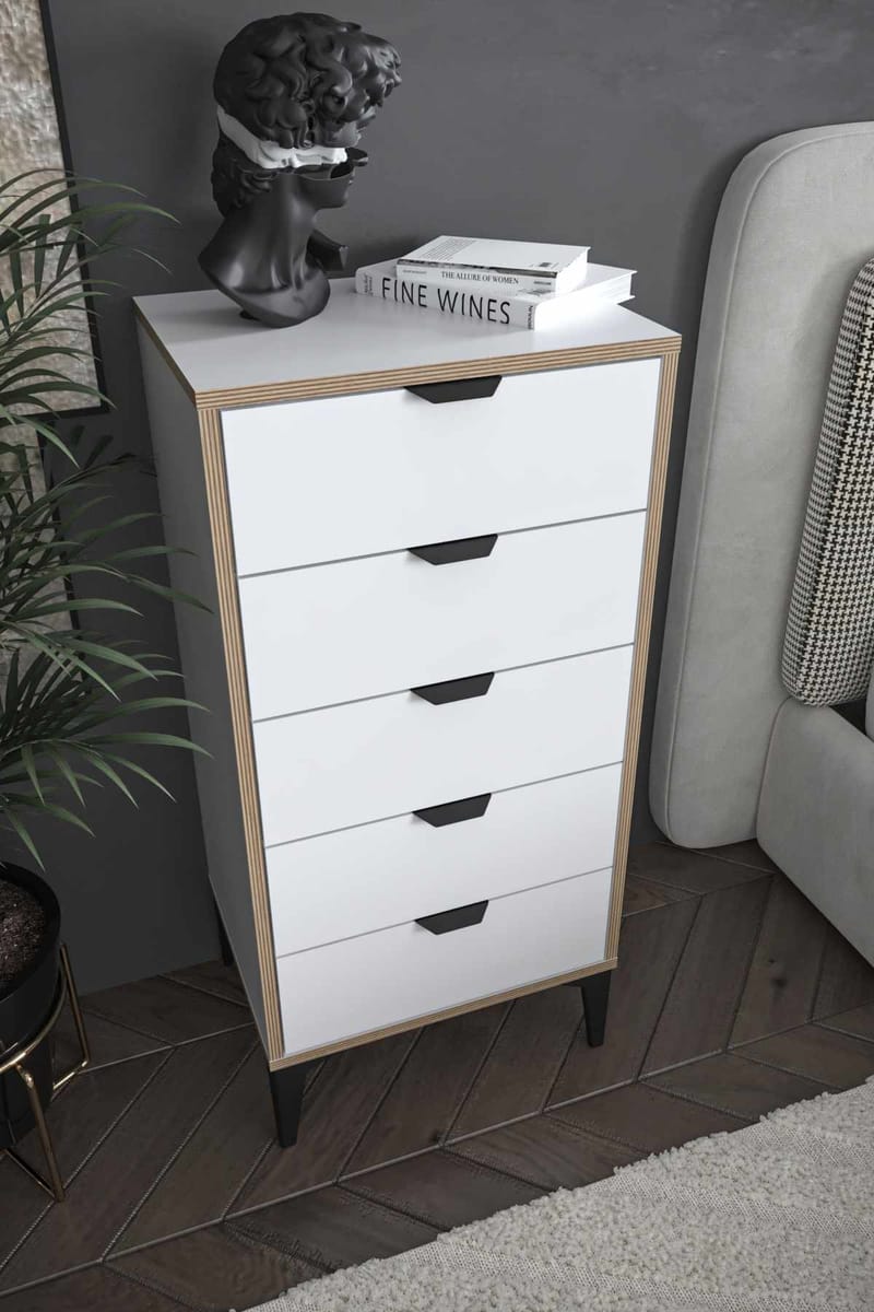 Olyros kommode 105 cm - Hvid - Opbevaring - Opbevaringsmøbler - Kommode - Entrékommode