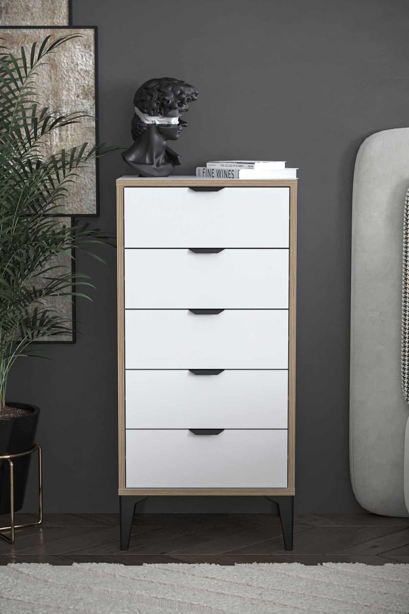 Olyros kommode 105 cm - Hvid - Opbevaring - Opbevaringsmøbler - Kommode - Entrékommode