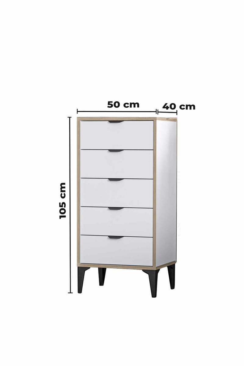 Olyros kommode 105 cm - Hvid - Opbevaring - Opbevaringsmøbler - Kommode - Entrékommode