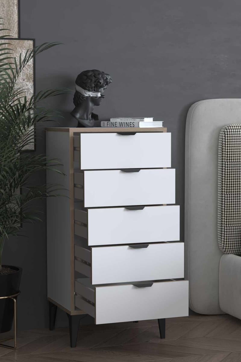 Olyros kommode 105 cm - Hvid - Opbevaring - Opbevaringsmøbler - Kommode - Entrékommode