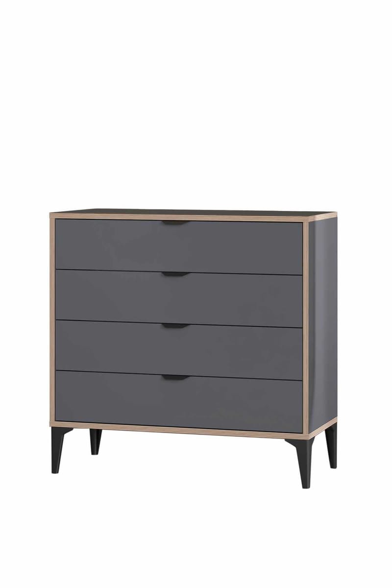 Olyros kommode 90 cm - Antracit - Opbevaring - Opbevaringsmøbler - Kommode - Entrékommode