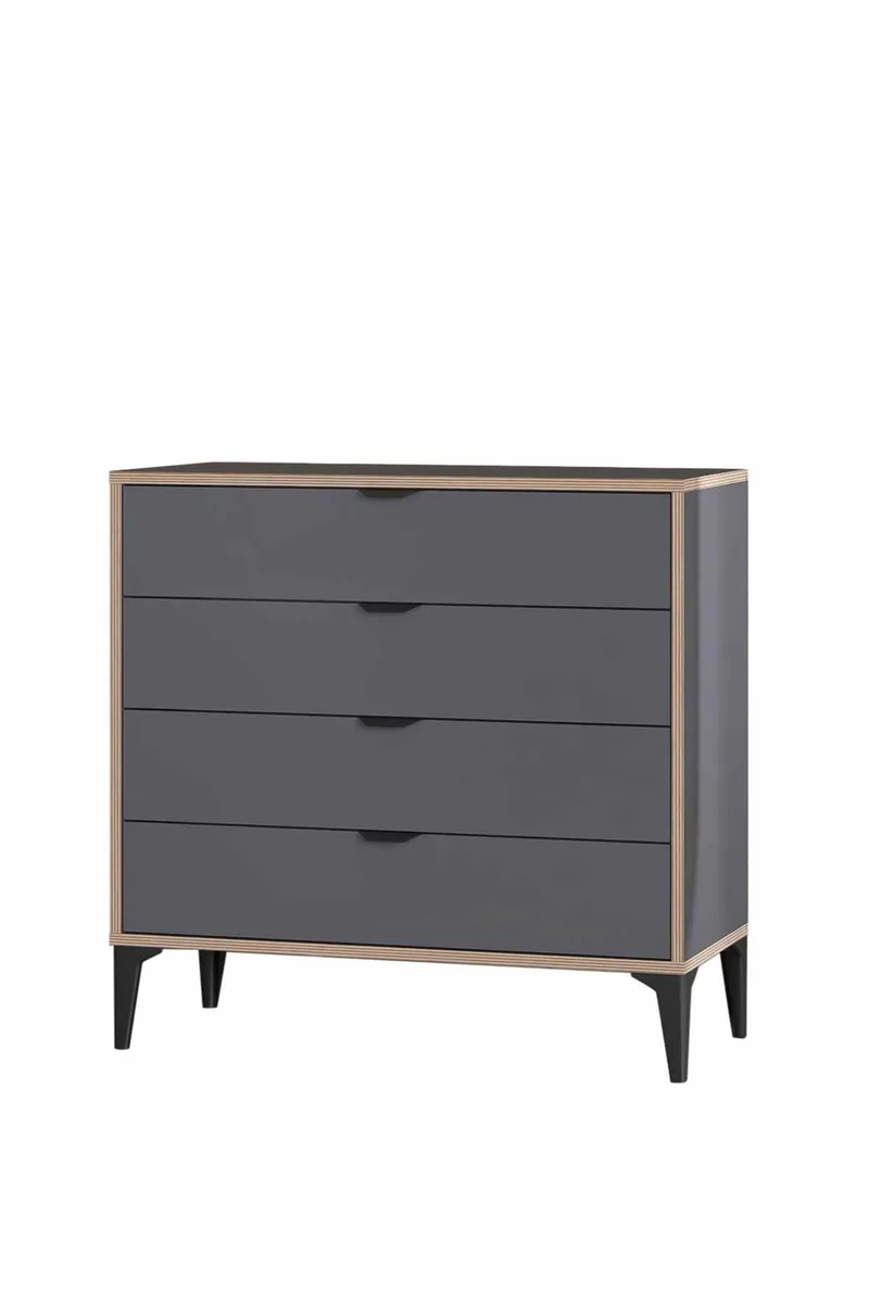 Olyros kommode 90 cm - Antracit - Opbevaring - Opbevaringsmøbler - Kommode - Entrékommode