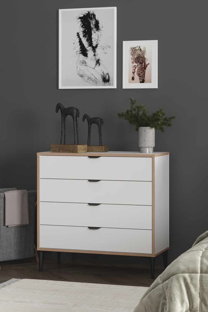 Olyros kommode 90 cm - Hvid - Opbevaring - Opbevaringsmøbler - Kommode - Entrékommode