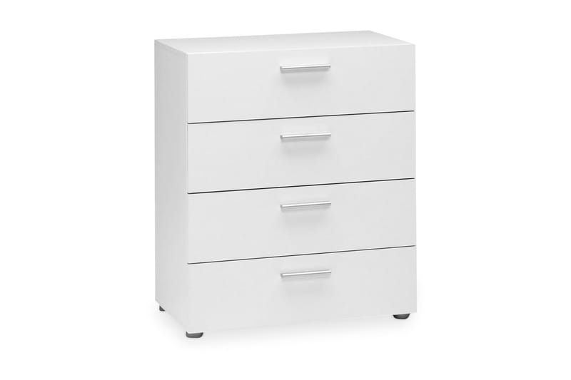 Pepe Kommode 70 cm 4 Skuffer - Hvid - Opbevaring - Opbevaringsmøbler - Kommode - Entrékommode