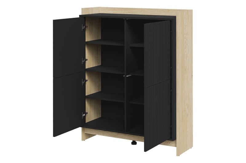 Polina Kommode 100 cm - Brun / Sort - Opbevaring - Opbevaringsmøbler - Kommode - Entrékommode