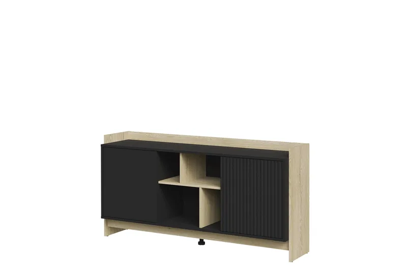 Polina Kommode 150 cm, Brun / Sort