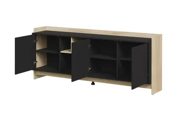 Polina Kommode 190 cm - Brun / Sort - Opbevaring - Opbevaringsmøbler - Kommode