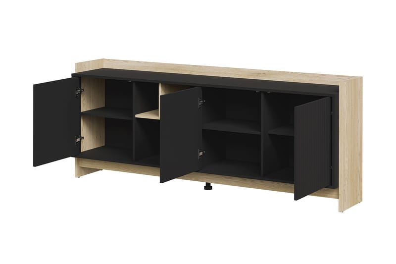 Polina Kommode 190 cm - Brun / Sort - Opbevaring - Opbevaringsmøbler - Kommode