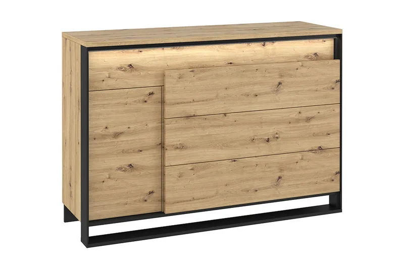 Quant Kommode 41x130 cm, Eg/Sort