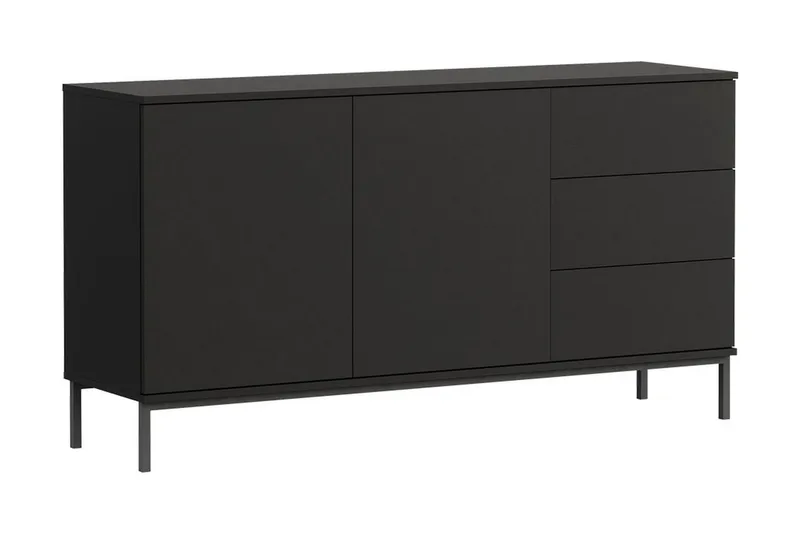 Querty Skab 150x80x41 cm, Sort