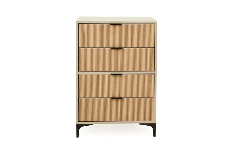Ranko Kommode 70 cm - Sand/Mellemfarvet træ - Opbevaring - Opbevaringsmøbler - Kommode - Entrékommode