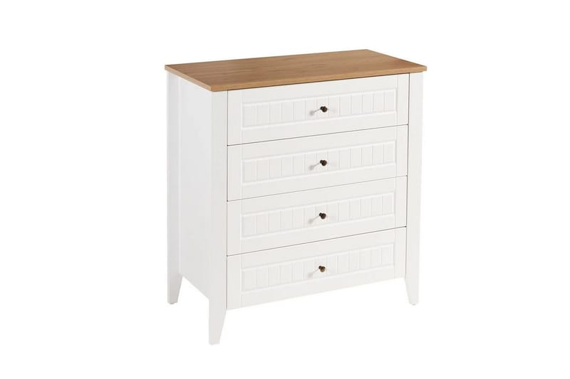 Ranko Kommode 90 cm - Brun/Hvid - Opbevaring - Opbevaringsmøbler - Kommode - Entrékommode